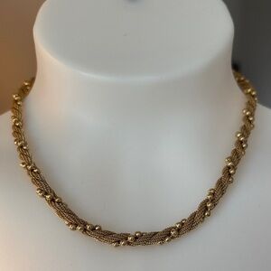 Avon Gold Twisted Necklace